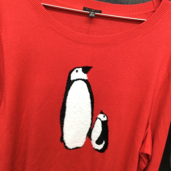 TALBOTS super soft crew neck penguin sweater ❤️ - Picture 5 of 12